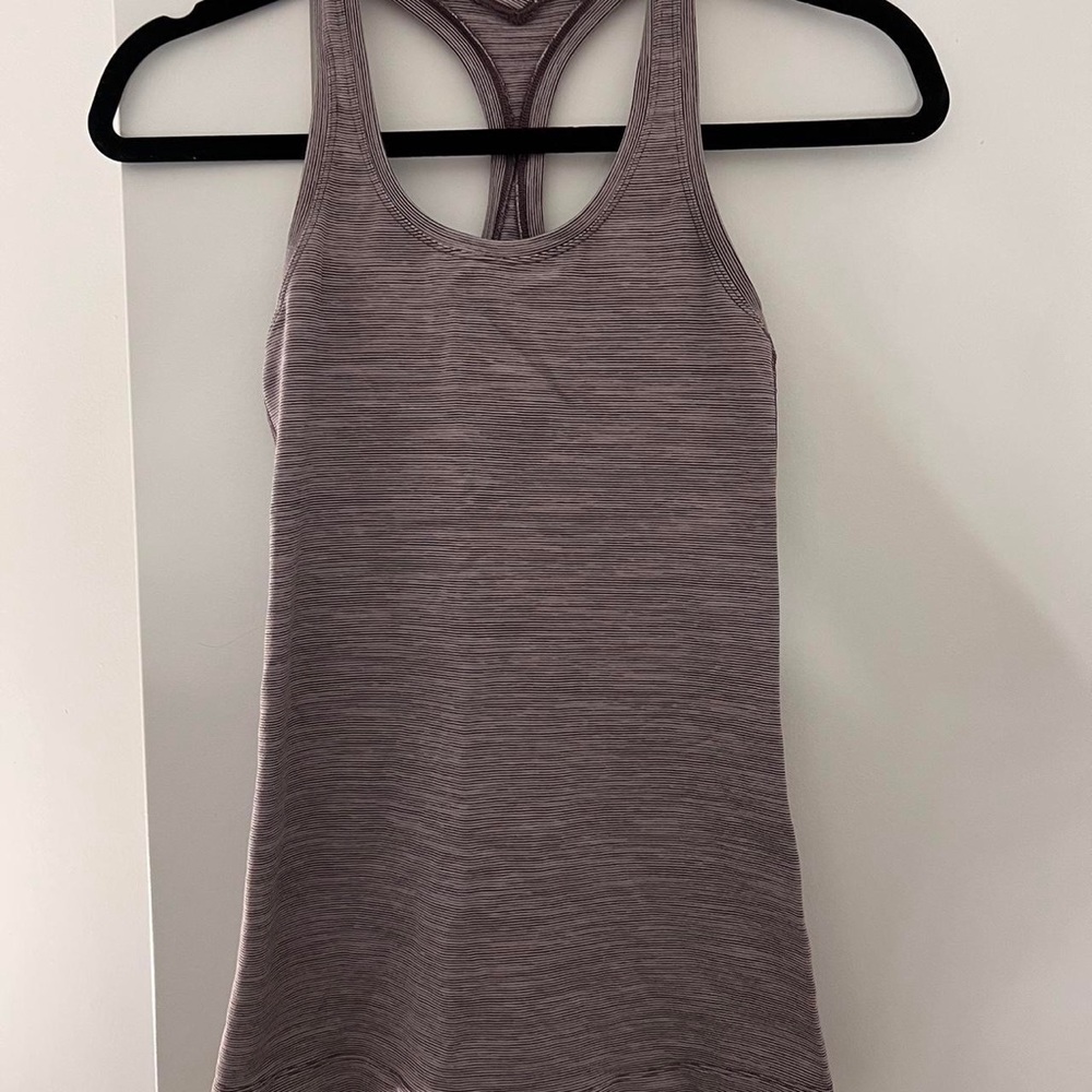 Lululemon Racer Back Tank Purple Heather Sz 4